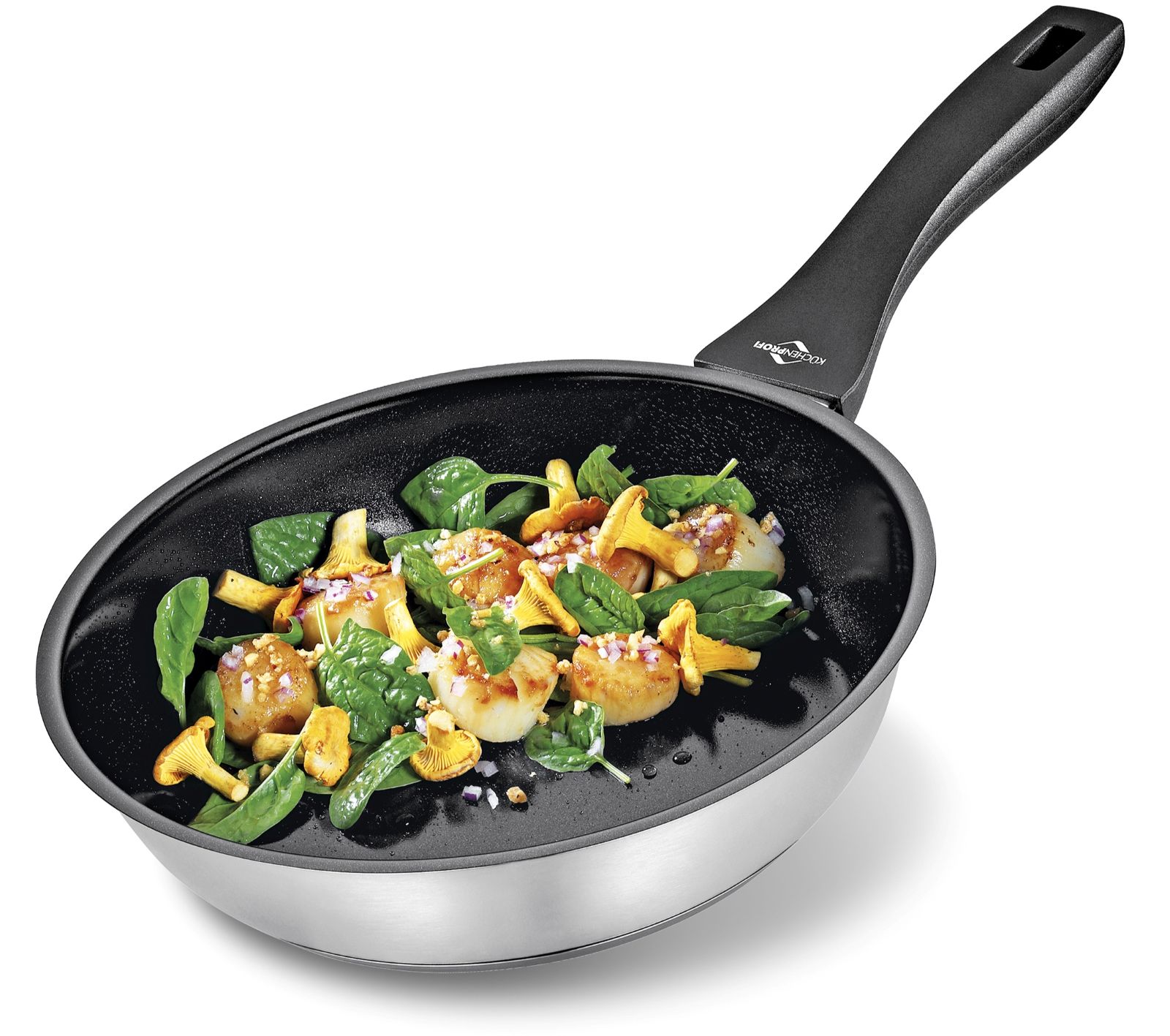 2385102828_ COOK ROMA Pánev 28 cm nepřilnavý povrchnerez Kuchenprofi Solingen (6)